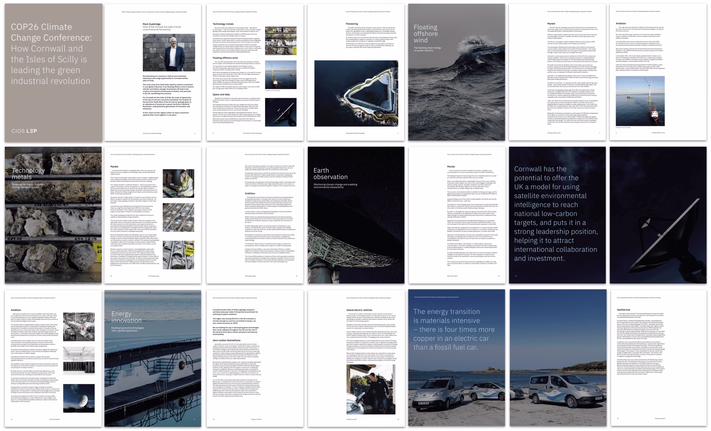 Sandow Studio COP 26 report design